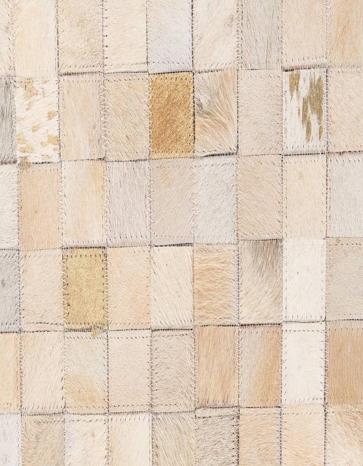 Detail image of  4' x 5' 8 Cowhide Stocks Rug