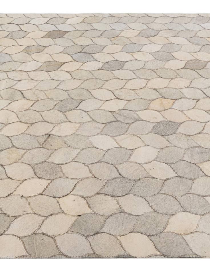 Detail image of  4' 1 x 6' Cowhide Stocks Rug