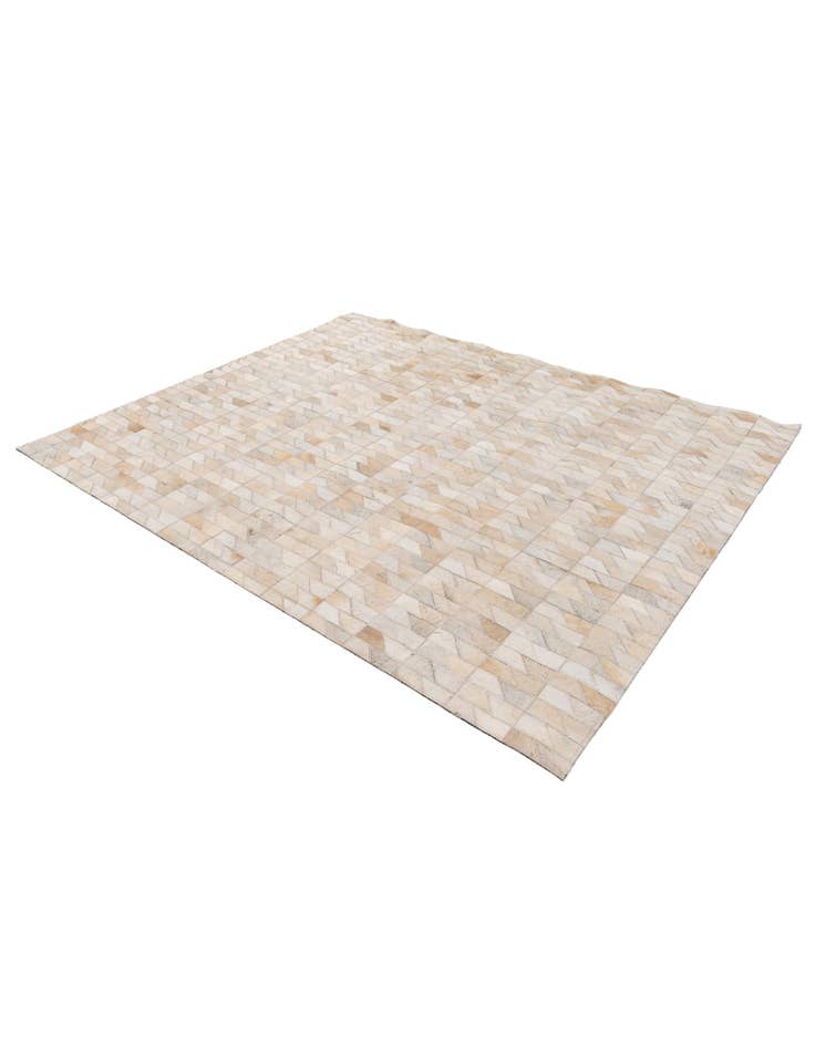 Detail image of  4' 5 x 5' 2 Cowhide Stocks Rug