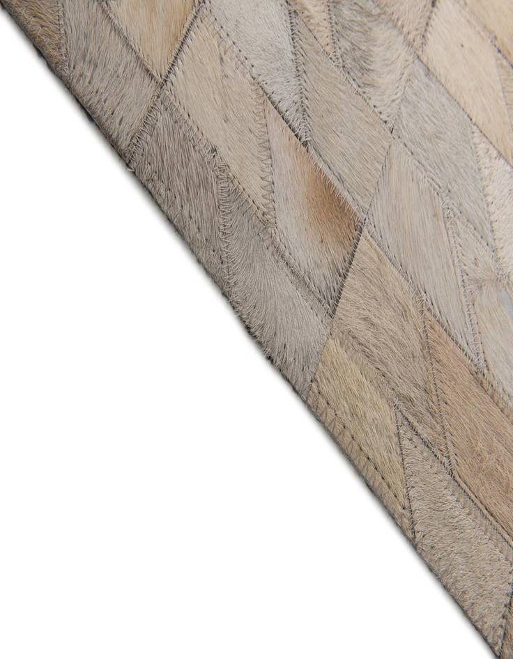 Detail image of  4' 5 x 5' 2 Cowhide Stocks Rug