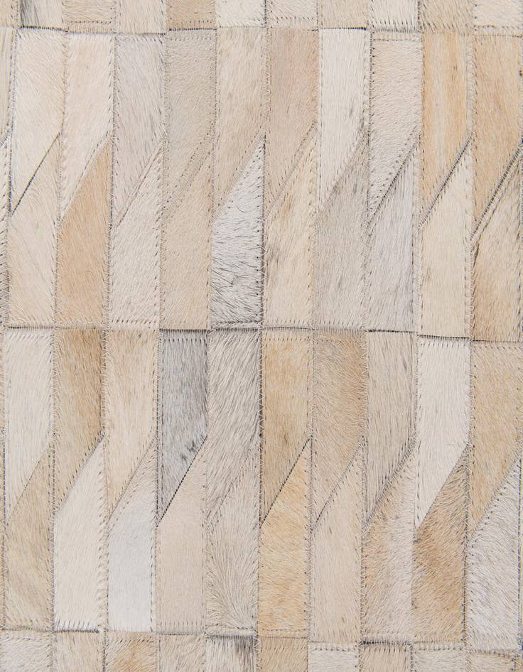 Detail image of  4' 5 x 5' 2 Cowhide Stocks Rug