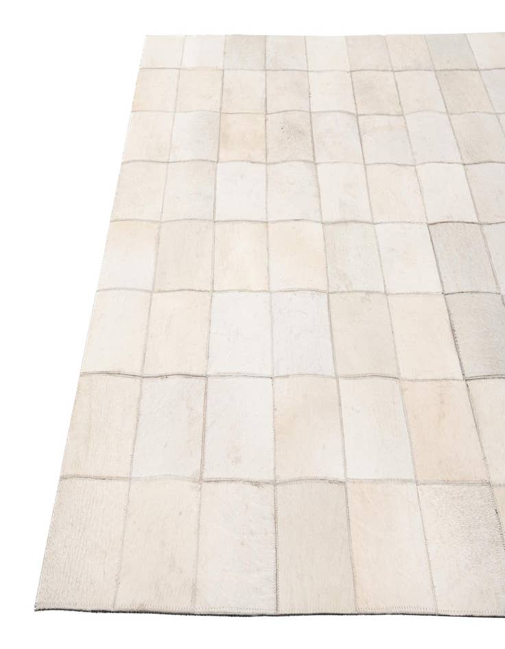 Detail image of  4' x 5' 10 Cowhide Stocks Rug