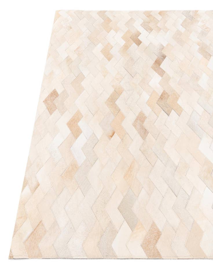 Detail image of  4' 1 x 6' Cowhide Stocks Rug