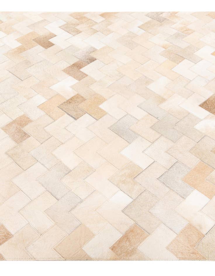 Detail image of  4' 1 x 6' Cowhide Stocks Rug