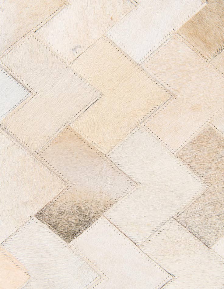 Detail image of  3' 9 x 5' 10 Cowhide Stocks Rug