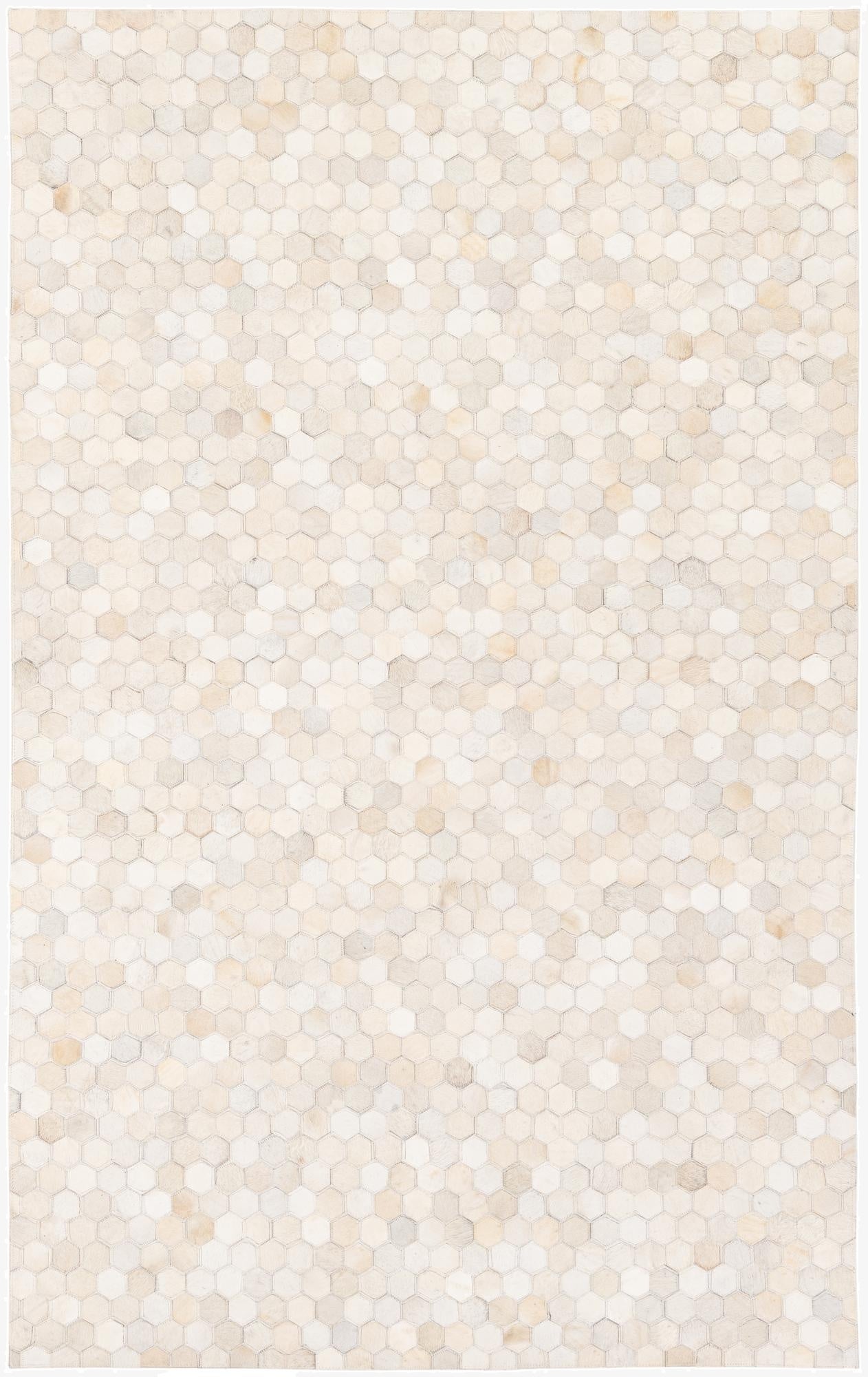  4' 11 x 7' 11 Cowhide Stocks Rug