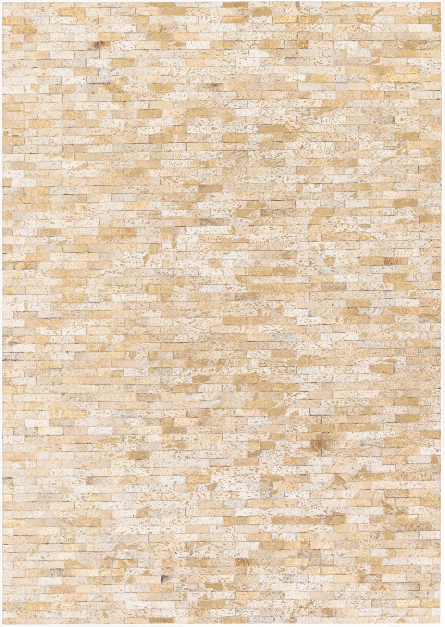  4' 9 x 6' 7 Cowhide Stocks Rug