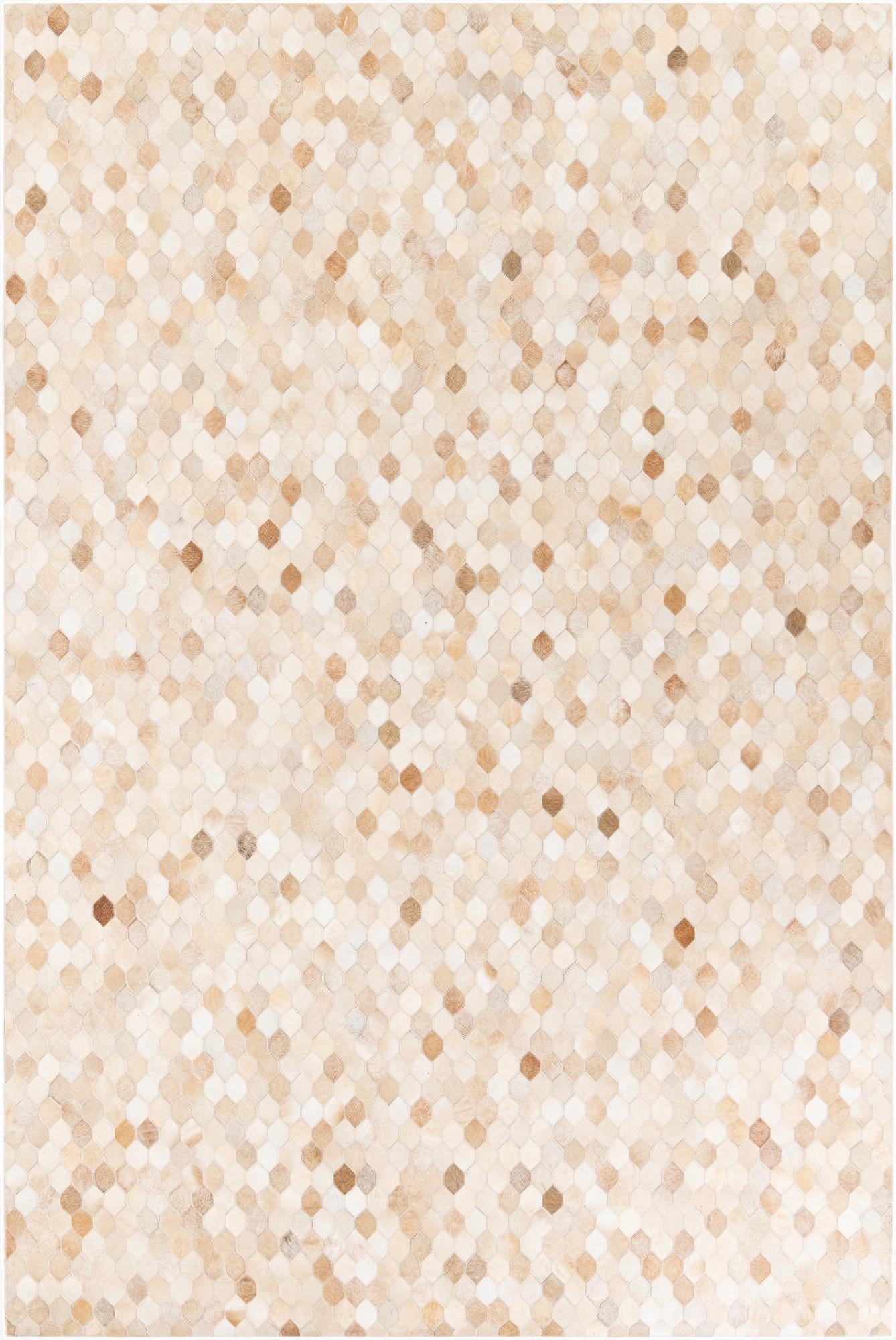  6' 7 x 9' 11 Cowhide Stocks Rug