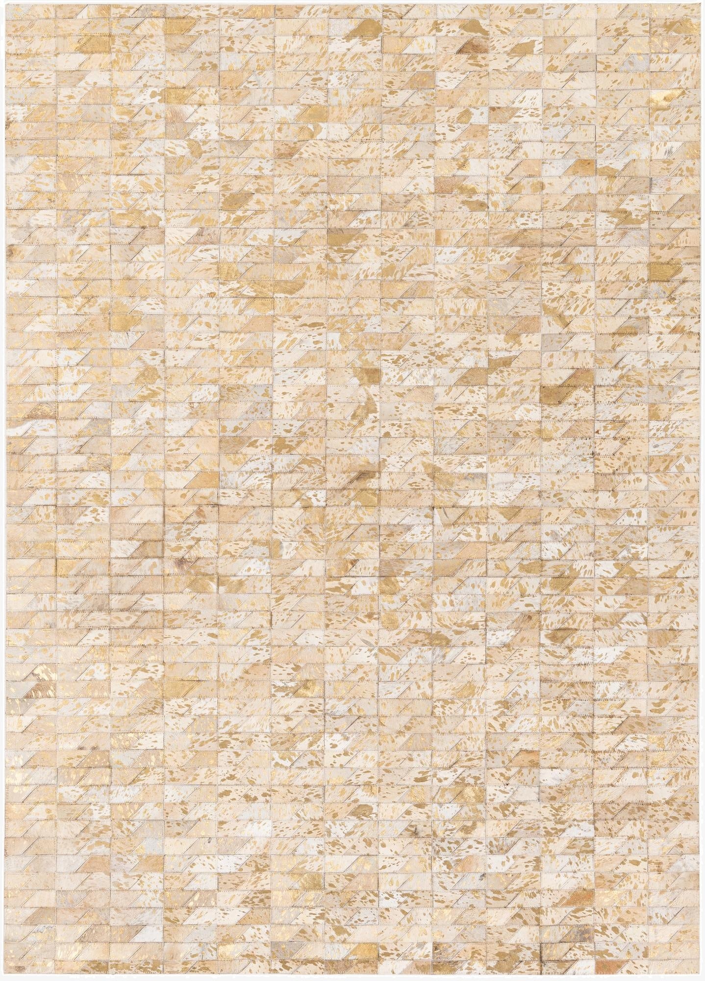  4' 8 x 6' 6 Cowhide Stocks Rug