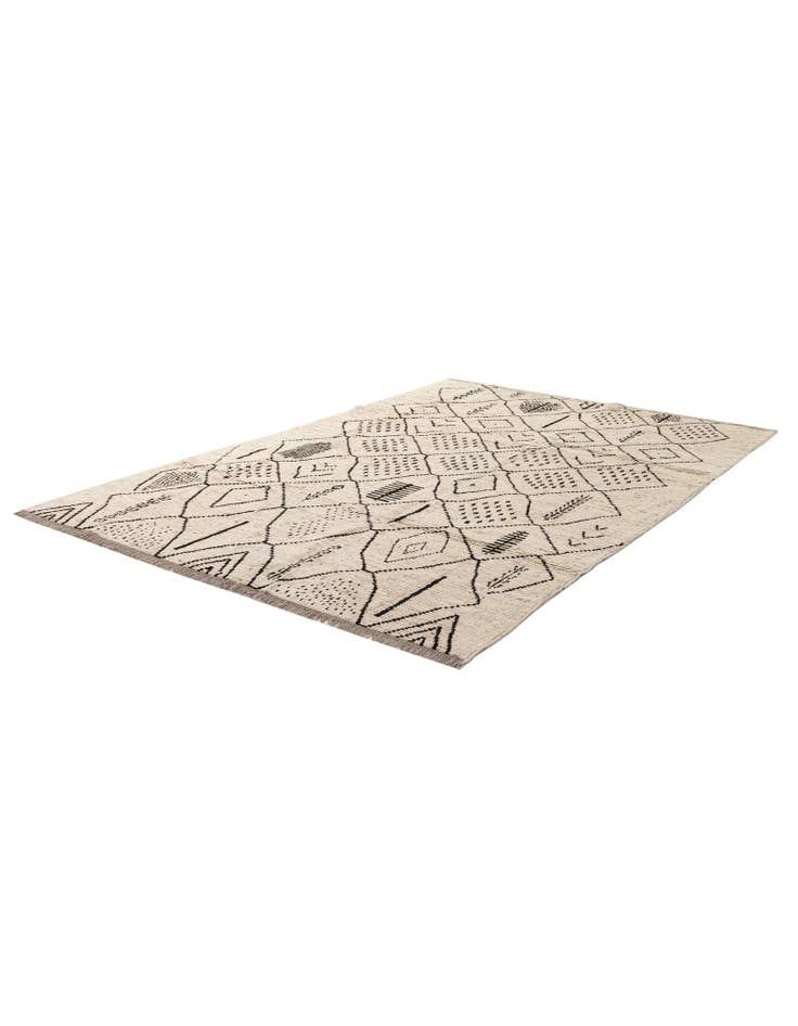 Detail image of  6' 6 x 9' 4  Hand Knotted Darya Wool Rug