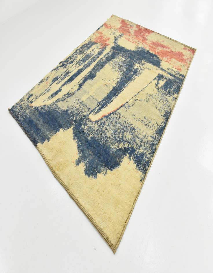 Detail image of  6' 9 x 9'  Hand Knotted Darya Wool Rug