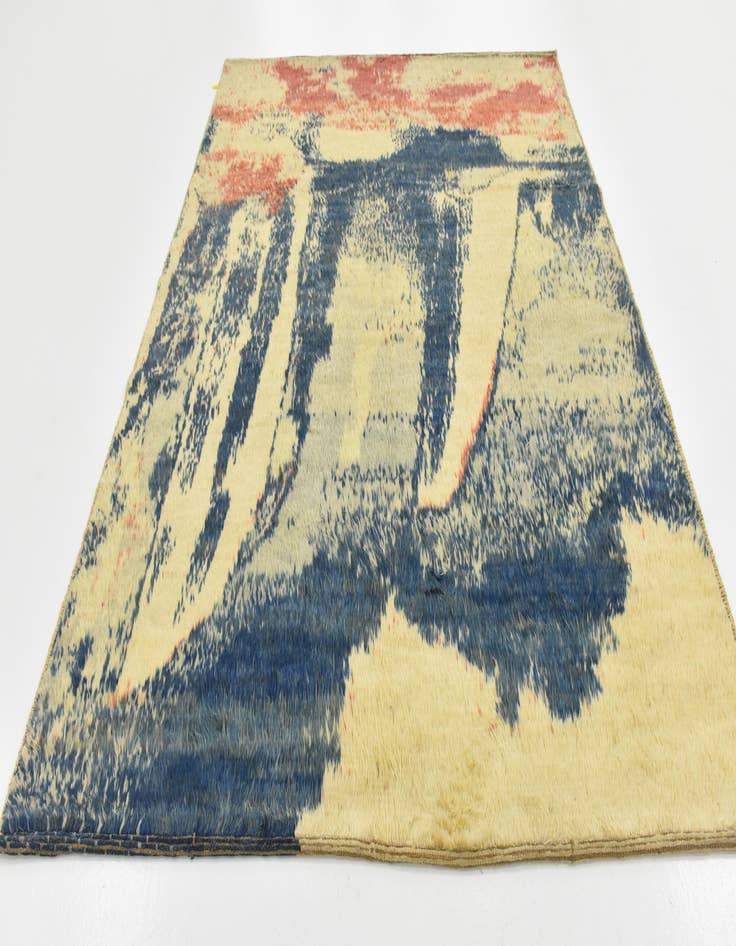 Detail image of  6' 9 x 9'  Hand Knotted Darya Wool Rug