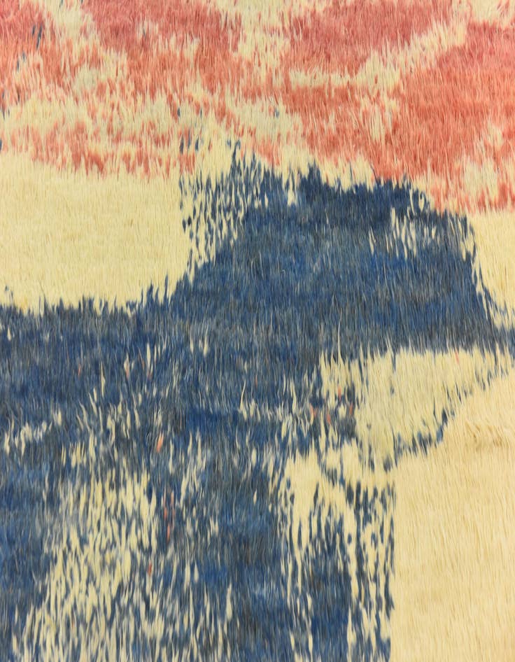 Detail image of  6' 9 x 9'  Hand Knotted Darya Wool Rug