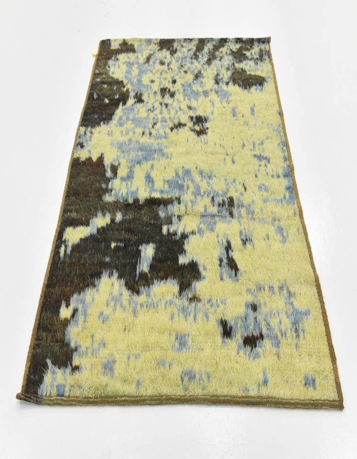 Detail image of  4' 10 x 6'  Hand Knotted Darya Wool Rug