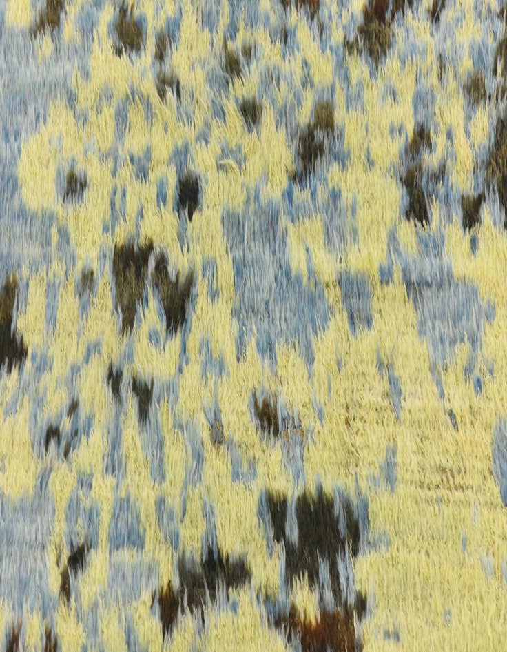 Detail image of  4' 10 x 6'  Hand Knotted Darya Wool Rug