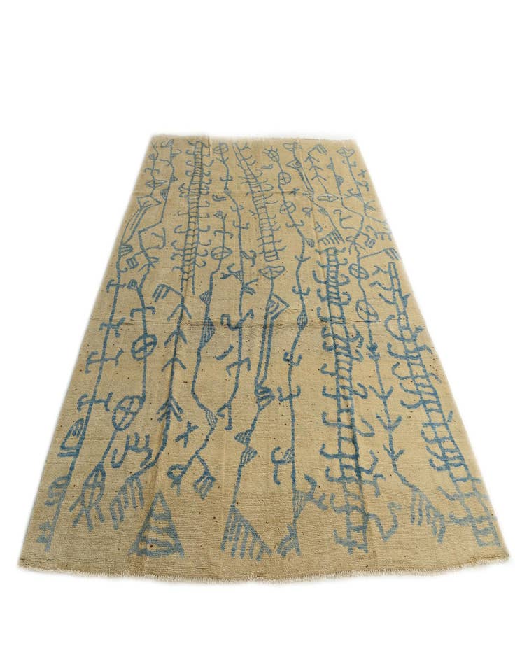 Detail image of  8' 4 x 10'  Hand Knotted Darya Wool Rug