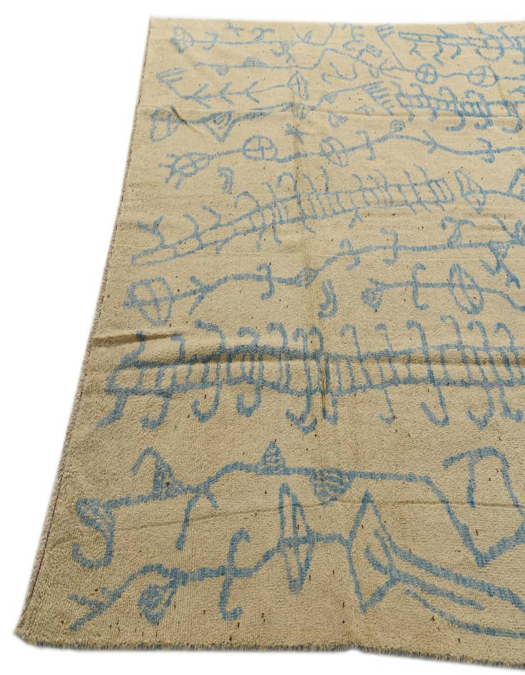 Detail image of  8' 4 x 10'  Hand Knotted Darya Wool Rug
