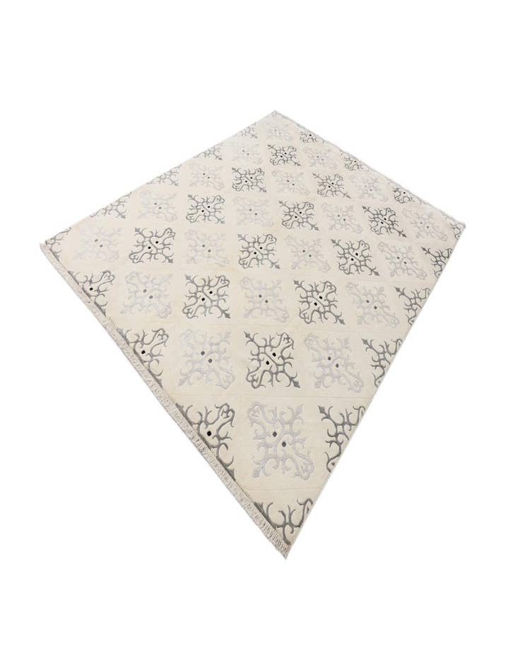 Detail image of  7' 11 x 10'  Hand Knotted Darya Wool Rug