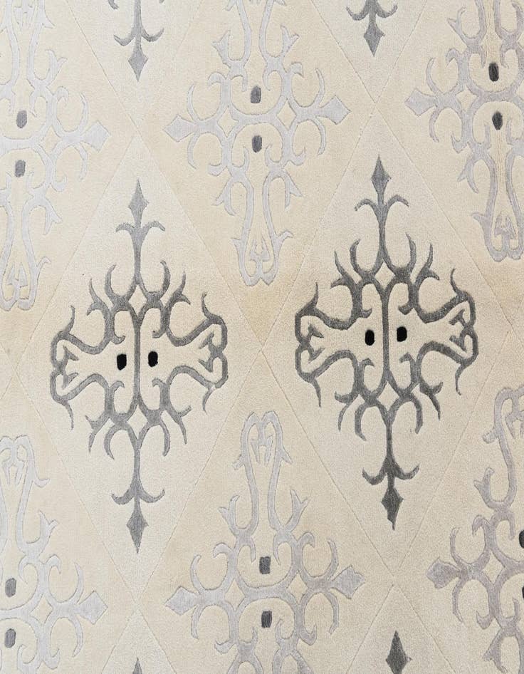 Detail image of  7' 11 x 10'  Hand Knotted Darya Wool Rug