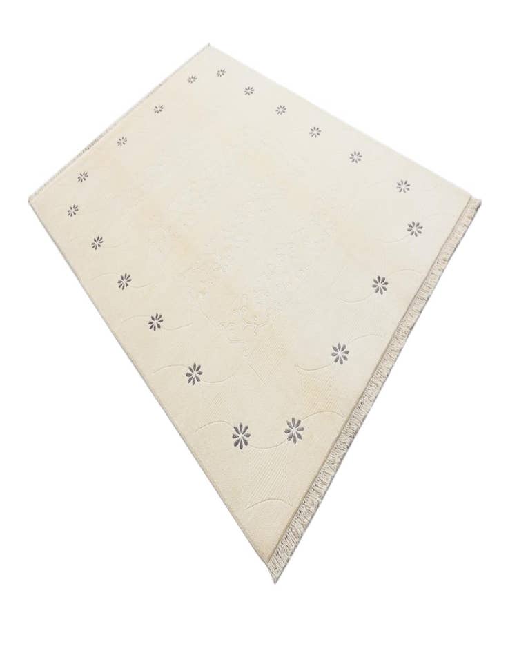 Detail image of  5' 9 x 8'  Hand Knotted Darya Wool Rug