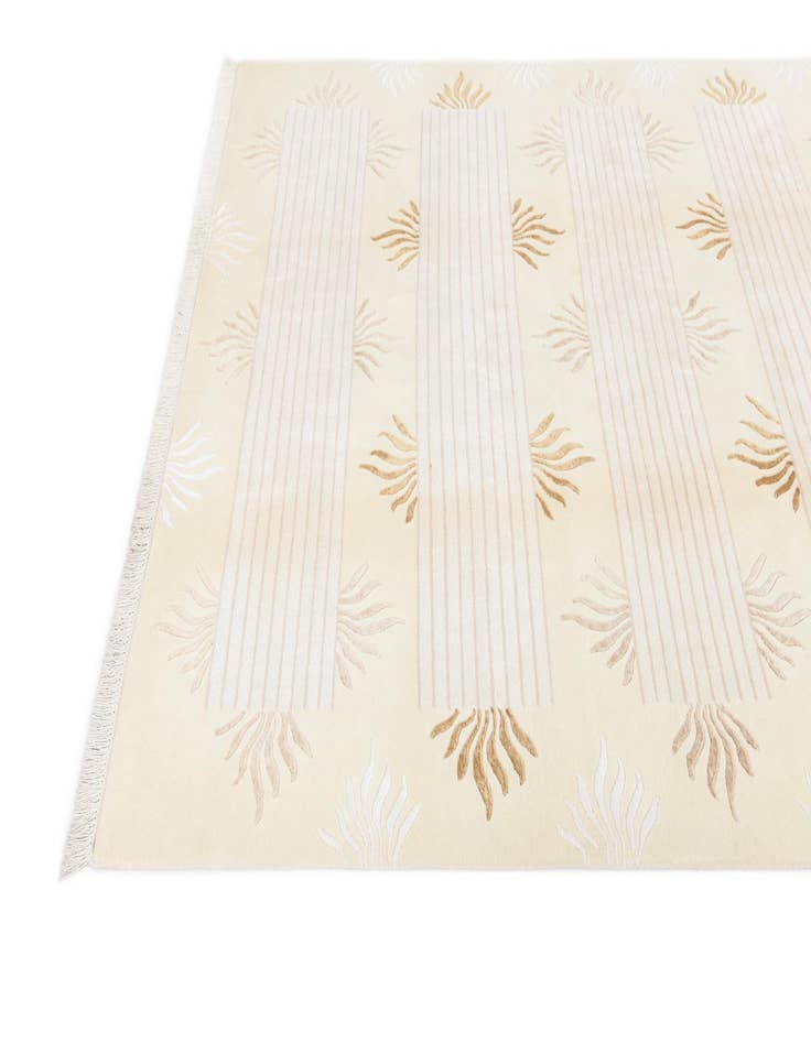 Detail image of  5' 7 x 7' 10  Hand Knotted Darya Wool Rug