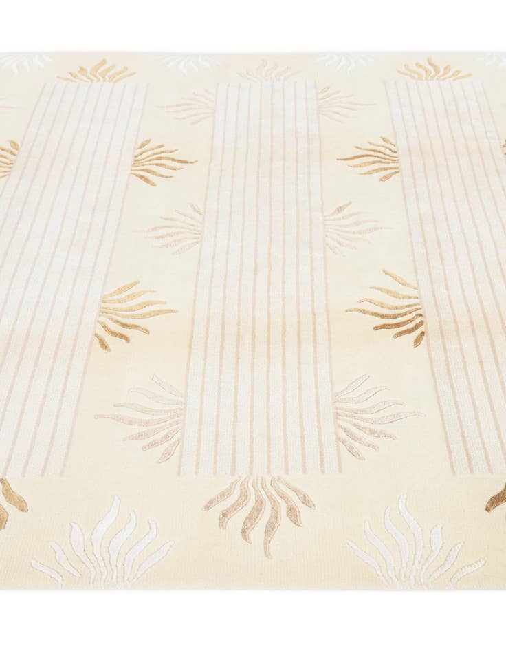 Detail image of  5' 7 x 7' 10  Hand Knotted Darya Wool Rug