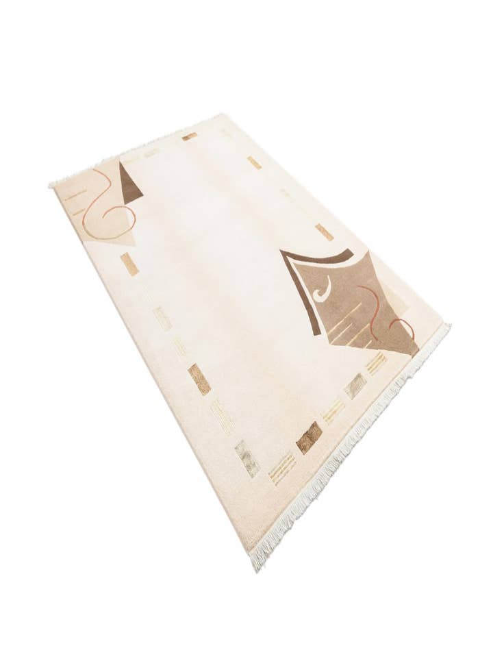 Detail image of  5' 7 x 7' 9  Hand Knotted Darya Wool Rug