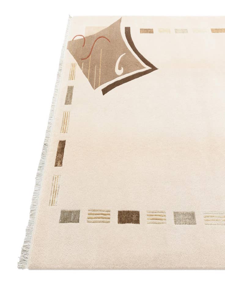 Detail image of  5' 7 x 7' 9  Hand Knotted Darya Wool Rug