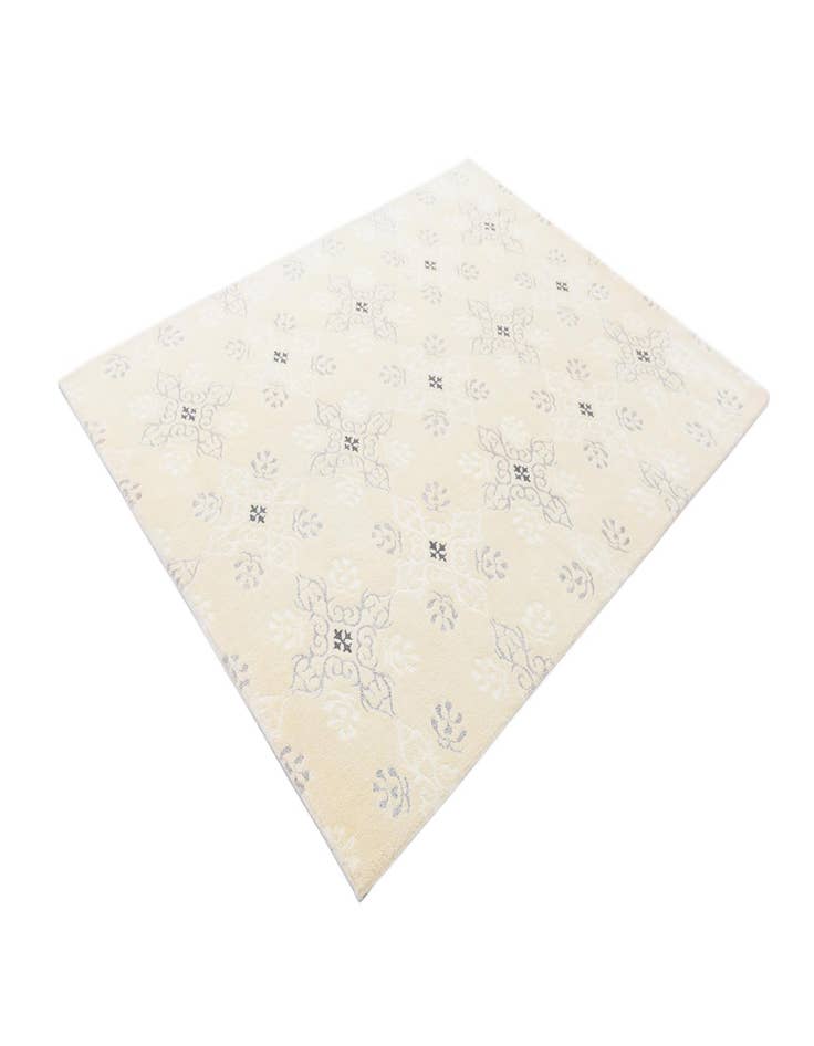 Detail image of  5' 11 x 8'  Hand Knotted Darya Wool Rug