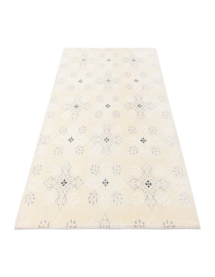 Detail image of  5' 11 x 8'  Hand Knotted Darya Wool Rug