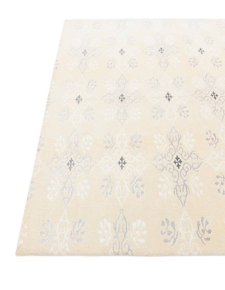 Detail image of  5' 11 x 8'  Hand Knotted Darya Wool Rug