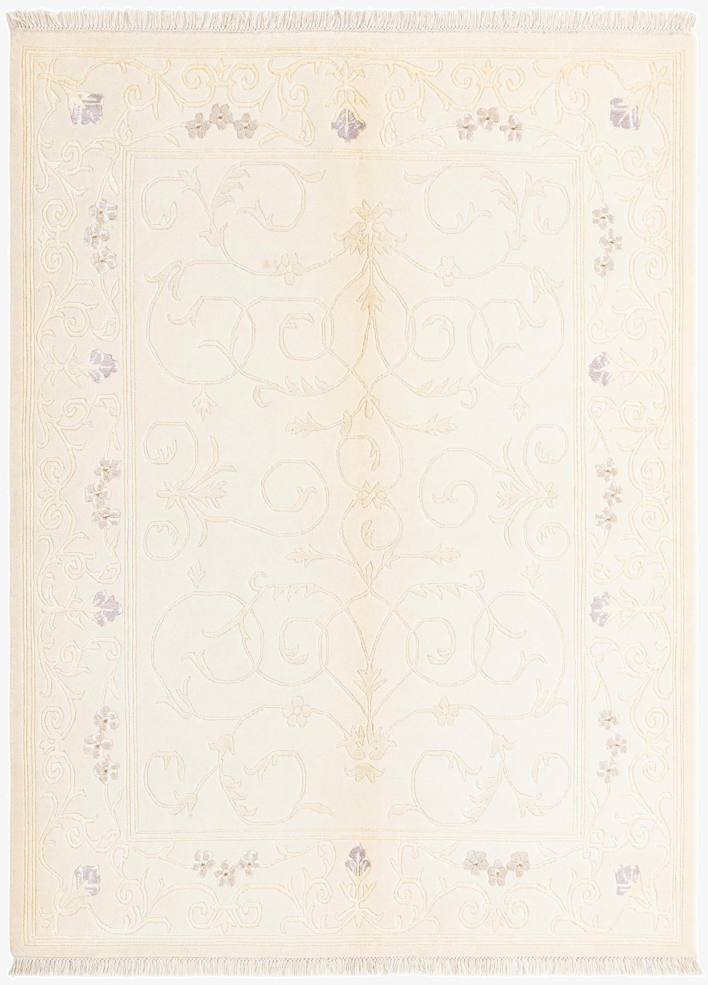  4' 11 x 6' 7  Hand Knotted Darya Rug