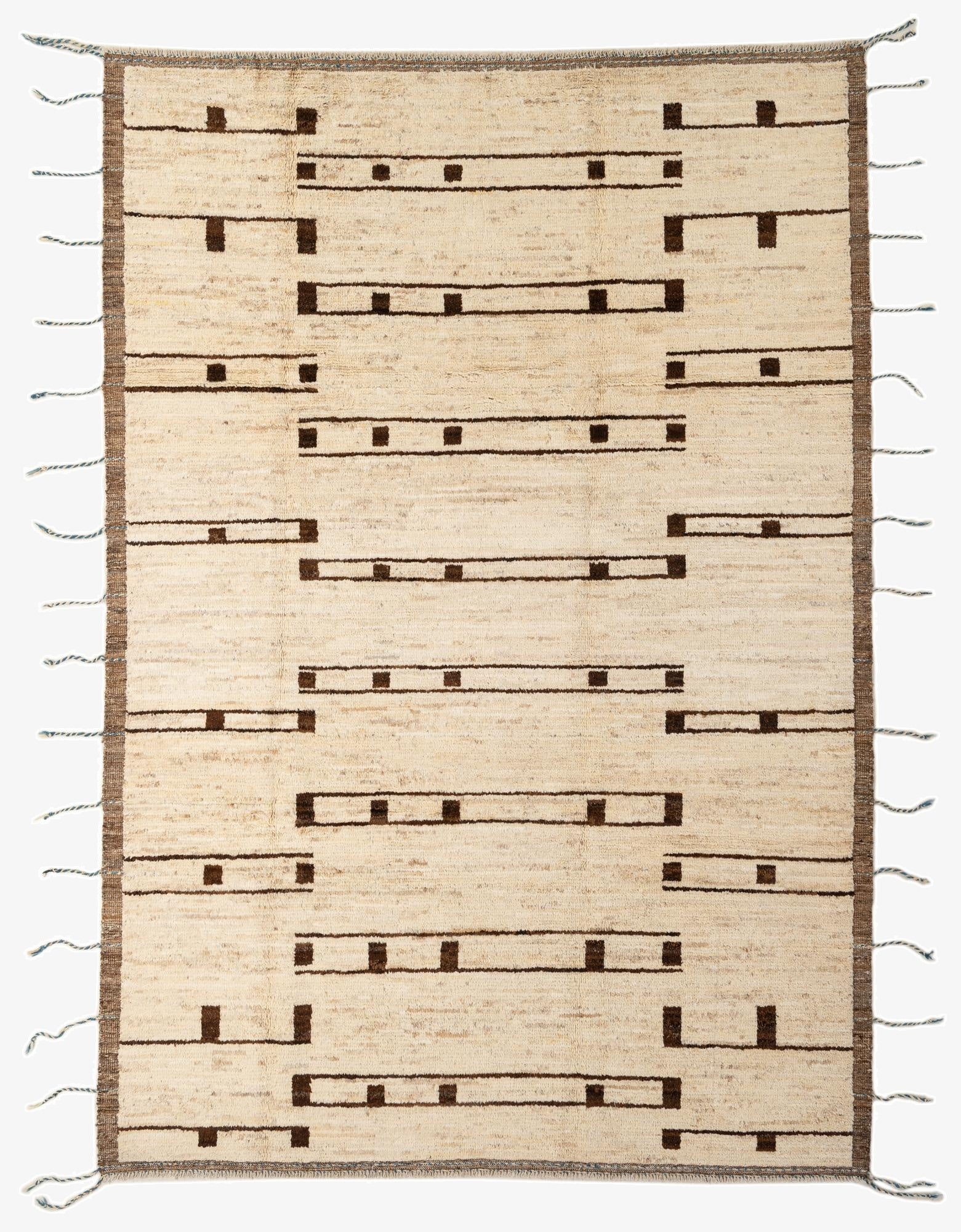  6' 9 x 9' 9  Hand Knotted Darya Wool Rug