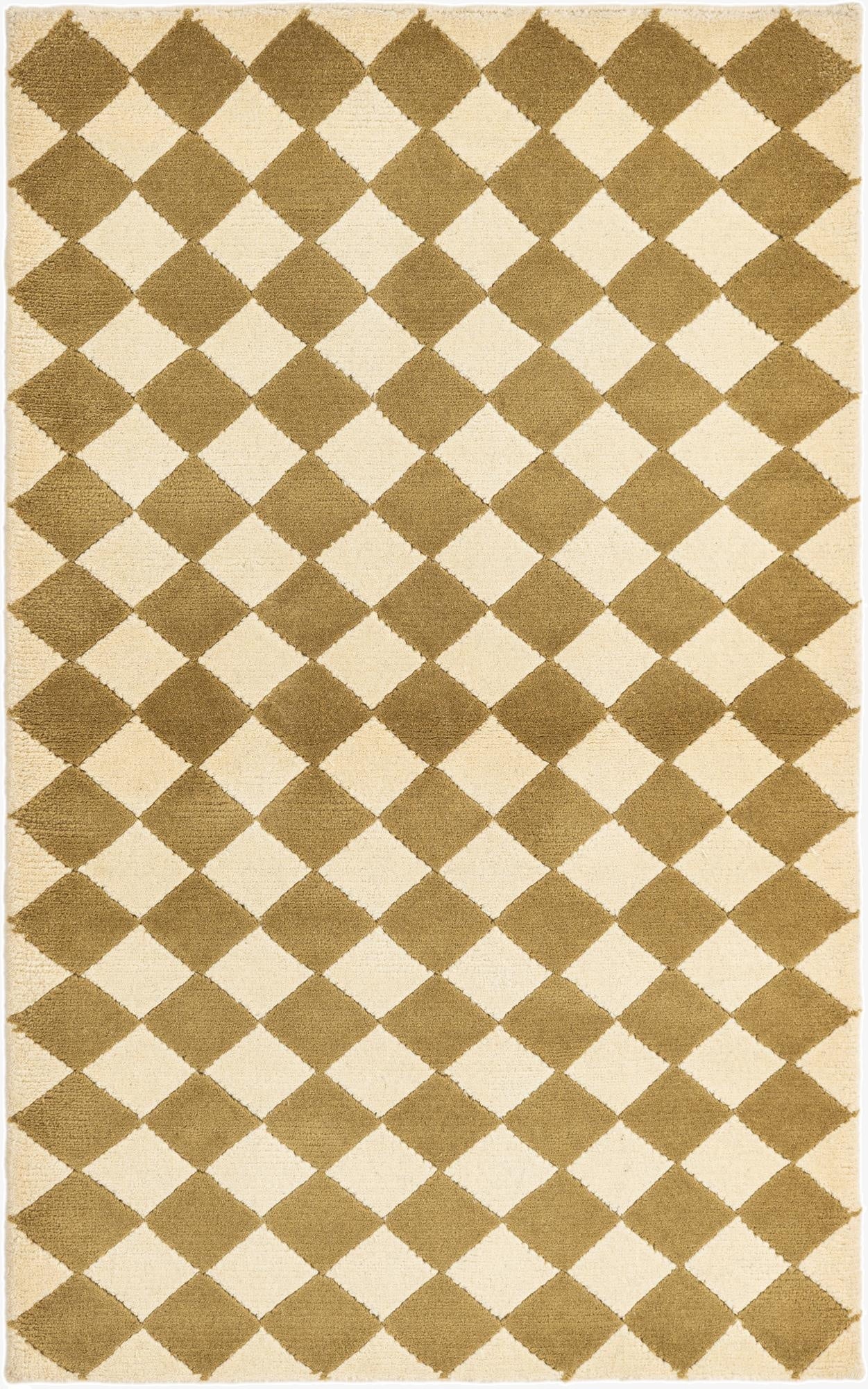  3' x 4' 10  Hand Knotted Darya Wool Rug