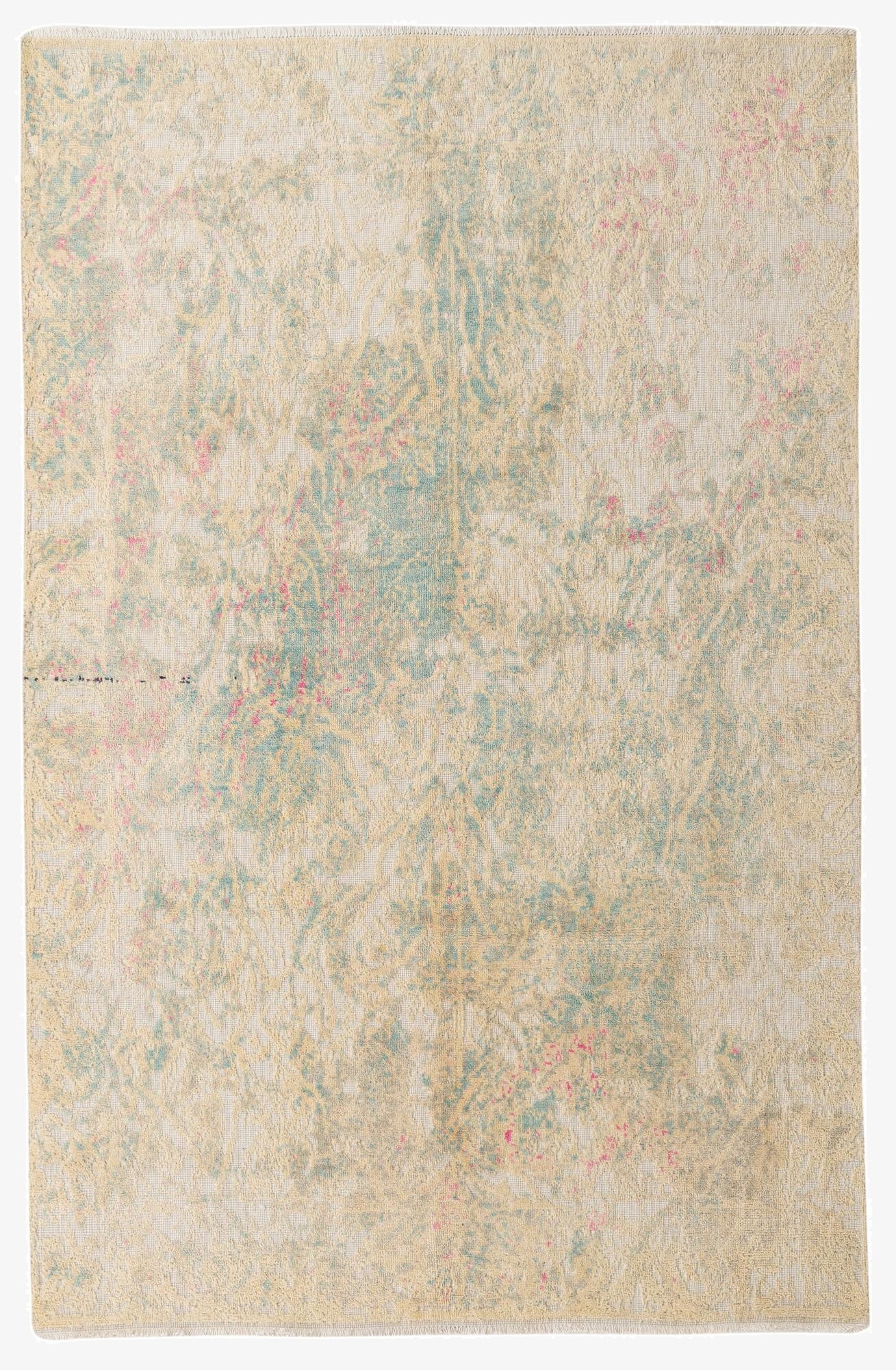  6' 2 x 9' 7  Hand Knotted Darya Wool Rug