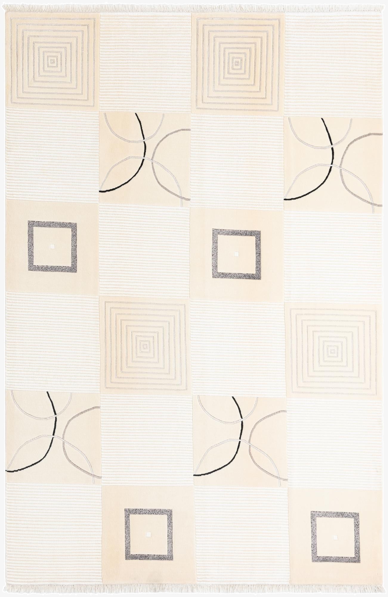  6' 7 x 9' 11  Hand Knotted Darya Rug