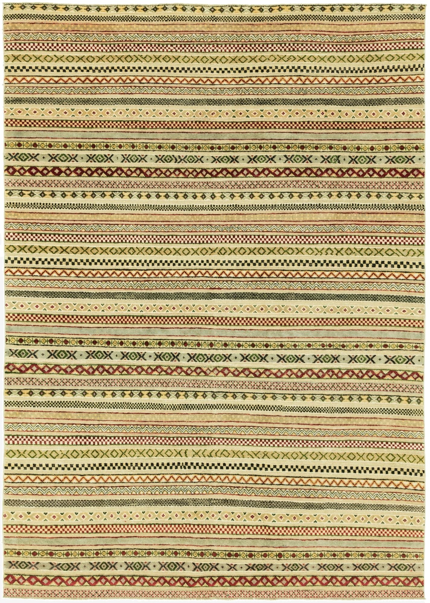  6' 10 x 9' 10  Hand Knotted Darya Rug