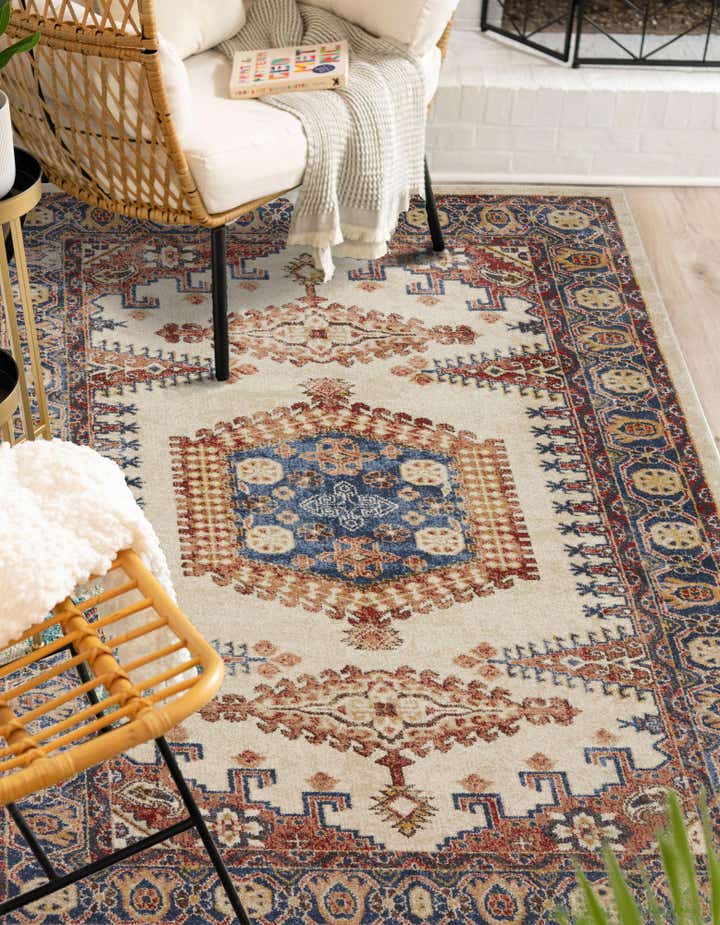 Cream 5' x 8' Eden Rug | Rugs.com