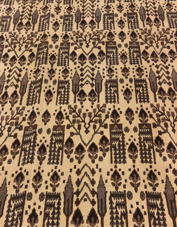 Detail image of  7' 9 x 11' 3  Hand Knotted Ferdos Persian Wool Rug