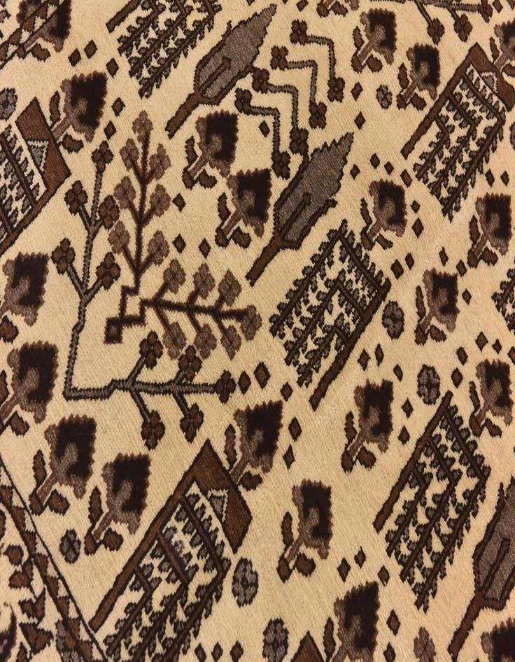 Detail image of  7' 9 x 11' 3  Hand Knotted Ferdos Persian Wool Rug