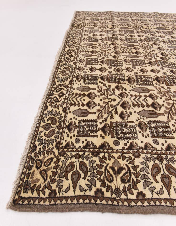 Detail image of  7' 9 x 11' 3  Hand Knotted Ferdos Persian Wool Rug