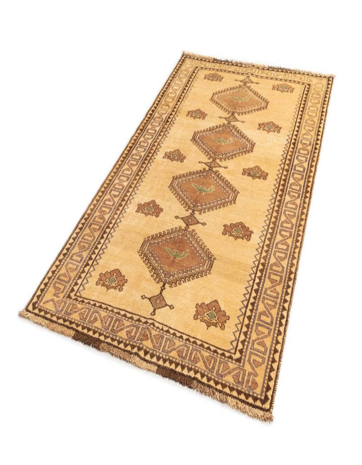 Detail image of  4' 6 x 7' 8 Gabbeh Wool Rug