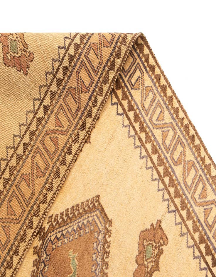 Detail image of  4' 6 x 7' 8 Gabbeh Wool Rug