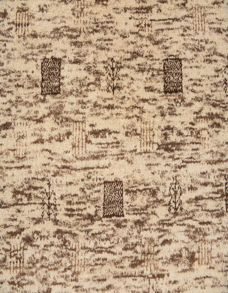 Detail image of  4' 8 x 6' 10  Hand Knotted Gabbeh Wool Rug