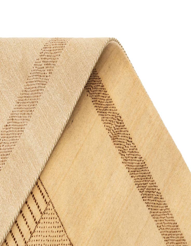 Detail image of  5' x 6' 8  Hand Knotted Gabbeh Wool Rug