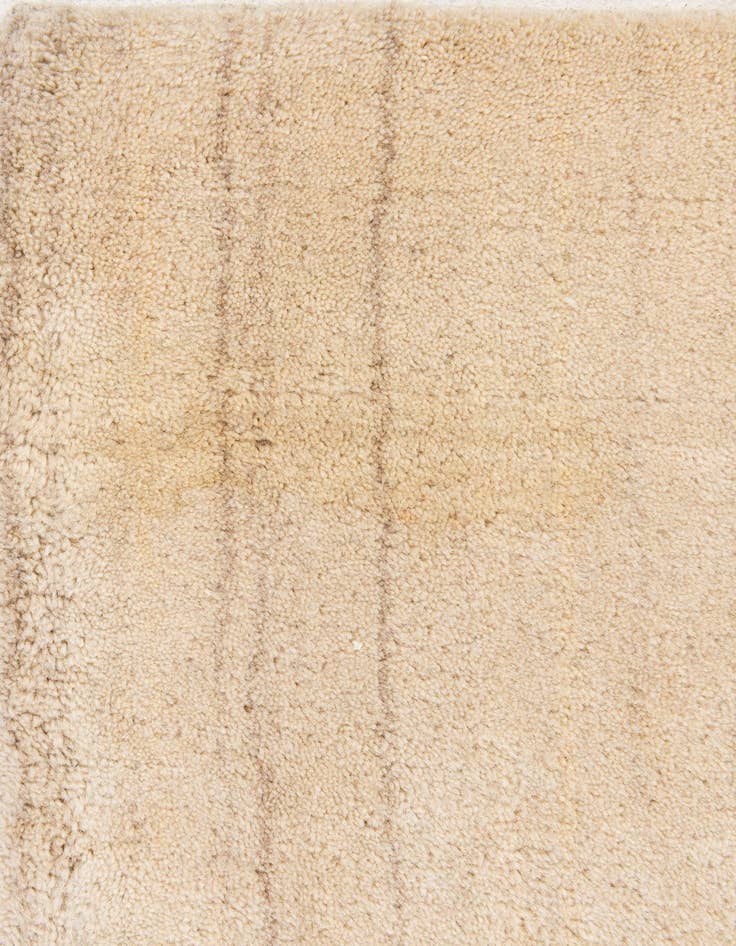 Detail image of  4' 9 x 6' 8  Hand Knotted Gabbeh Wool Rug