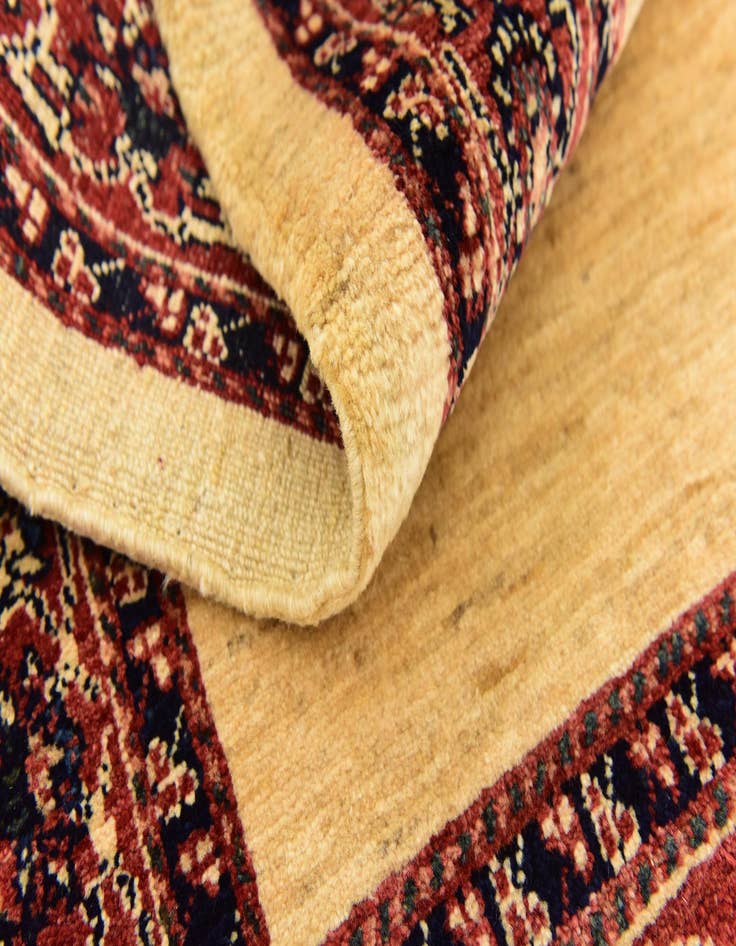 Detail image of  3' 10 x 5'  Hand Knotted Ghashghaei Persian Wool Rug