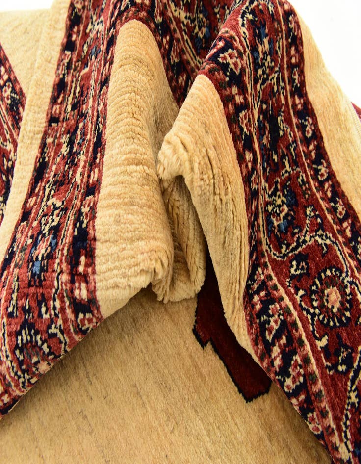 Detail image of  3' 10 x 5'  Hand Knotted Ghashghaei Persian Wool Rug