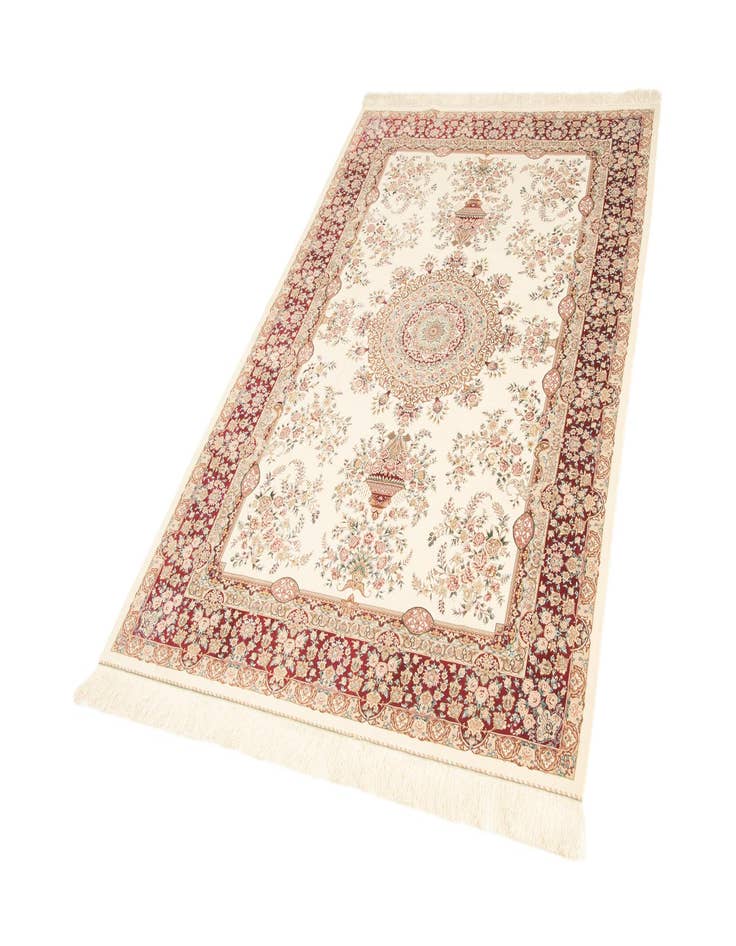 Detail image of  4' 9 x 7' 3 Ghom Design Rug