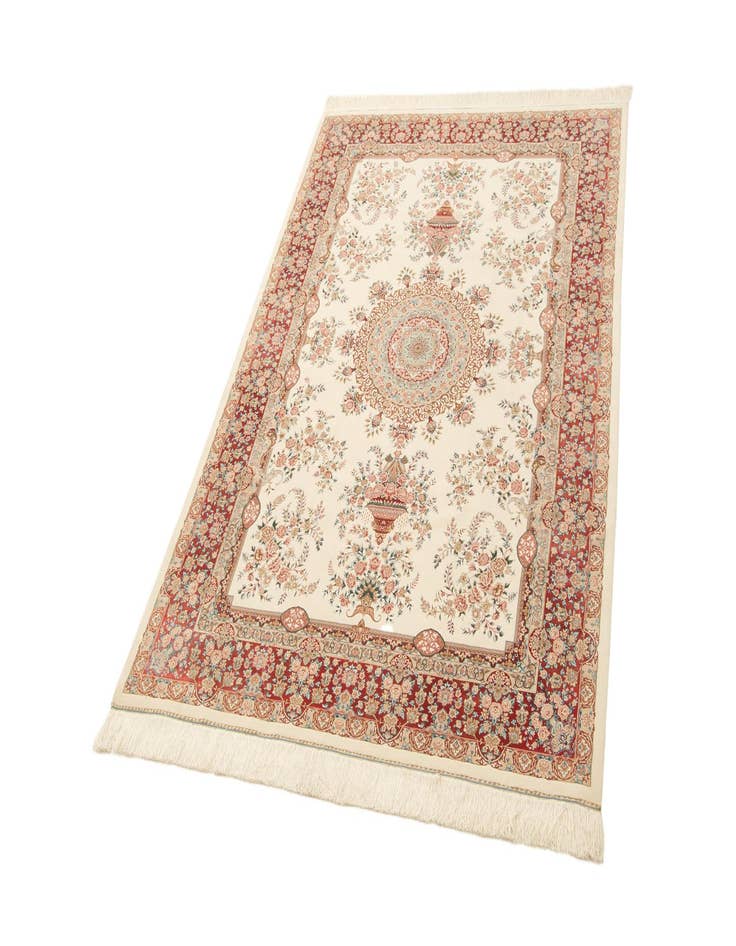 Detail image of  4' 9 x 7' 2 Ghom Design Rug